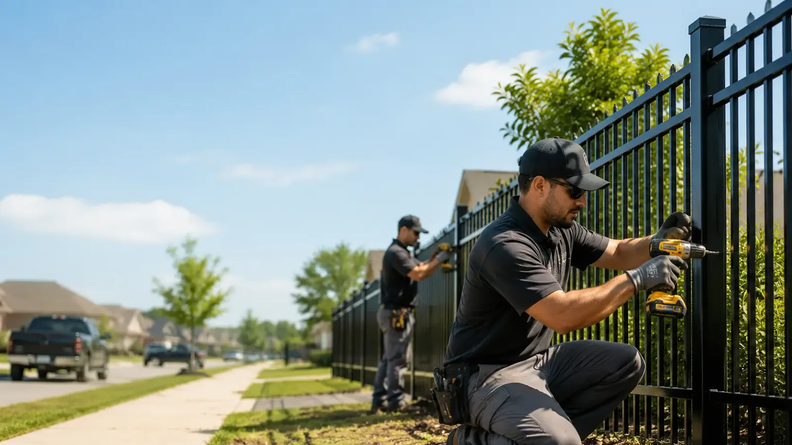 Metal Fence Installation in Bagwell, TX
